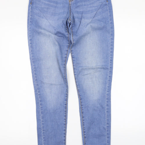 Denim & Co. Womens Blue   Skinny Jeans Size 8 L31 in