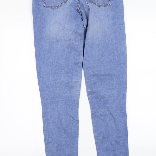 Denim & Co. Womens Blue   Skinny Jeans Size 8 L31 in