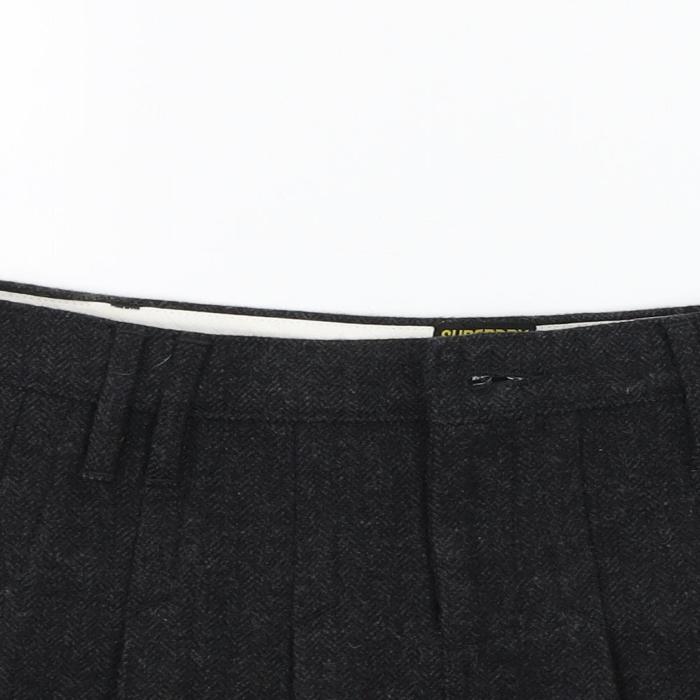 Superdry Womens Black   A-Line Skirt Size S