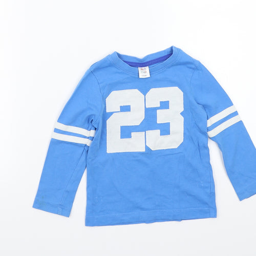 Mini Club Boys Blue  Rayon Basic T-Shirt Size 12-18 Months
