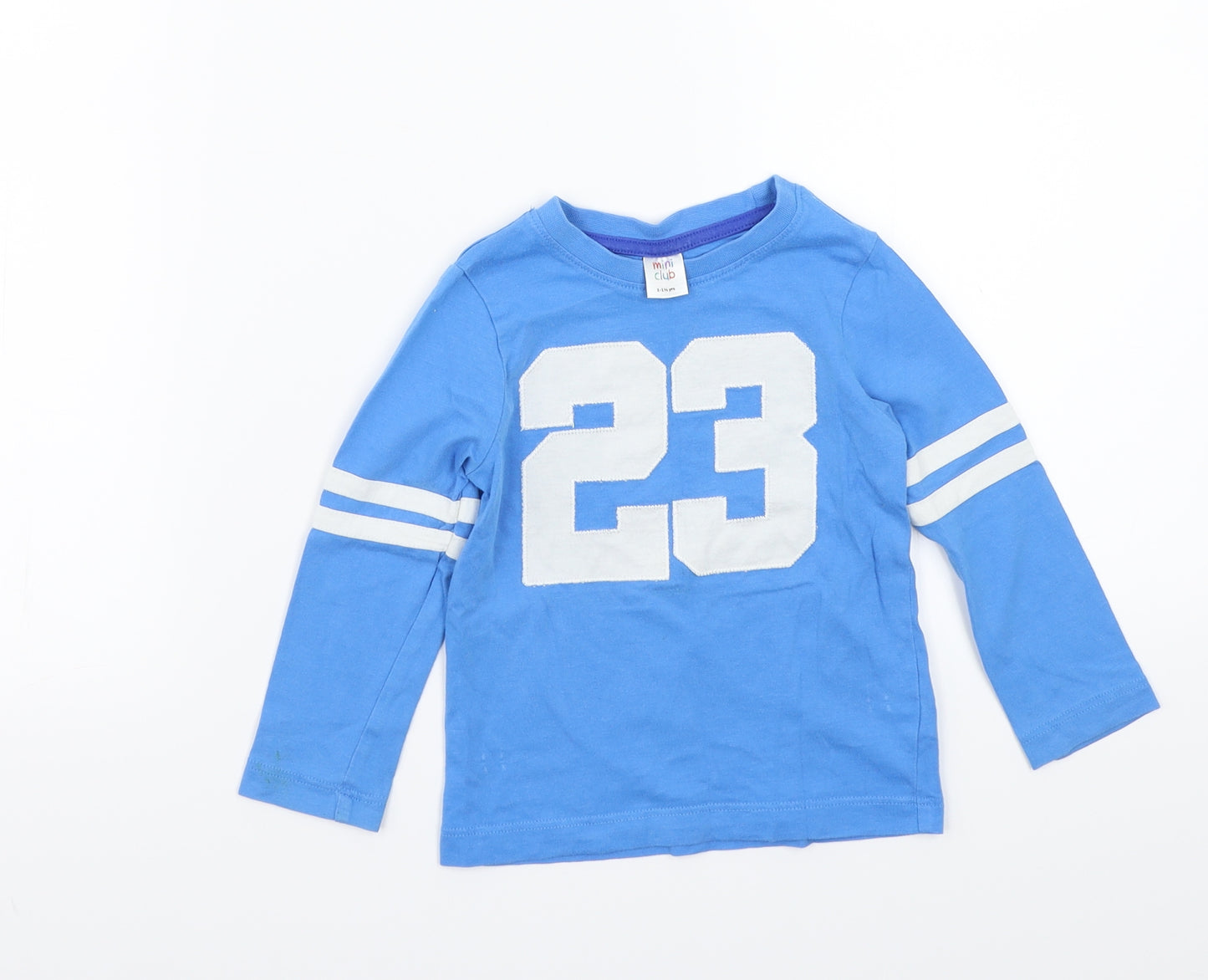 Mini Club Boys Blue  Rayon Basic T-Shirt Size 12-18 Months