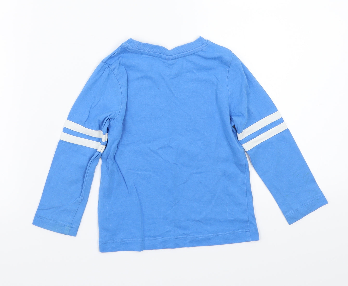 Mini Club Boys Blue  Rayon Basic T-Shirt Size 12-18 Months
