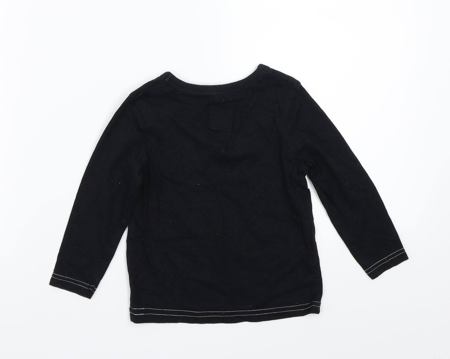 George Boys Black   Basic T-Shirt Size 2-3 Years  - Christmas