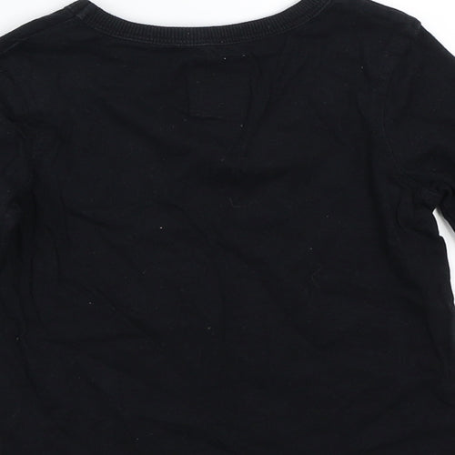 George Boys Black   Basic T-Shirt Size 2-3 Years  - Christmas