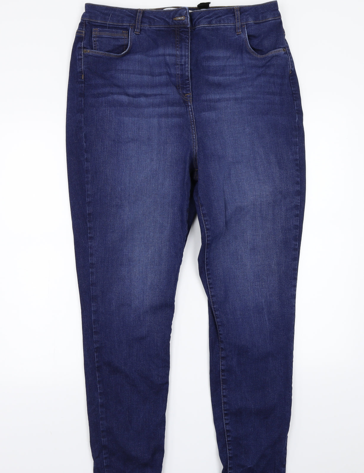 NEXT Womens Blue   Straight Jeans Size 20 L30 in