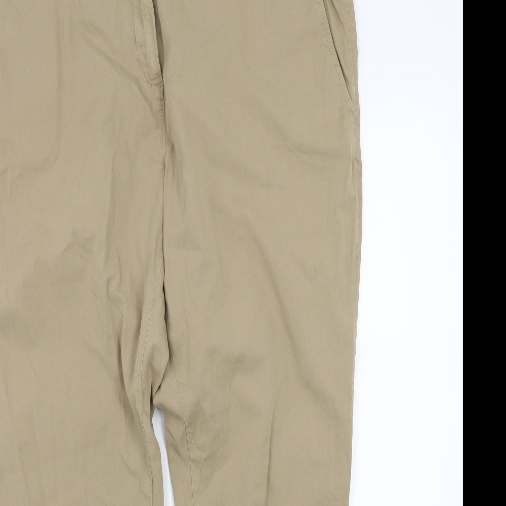 Marks and Spencer Womens Beige   Trousers  Size 18 L27 in