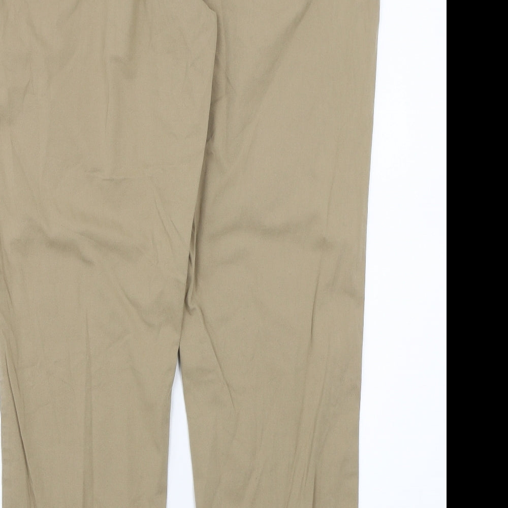 Marks and Spencer Womens Beige   Trousers  Size 18 L27 in