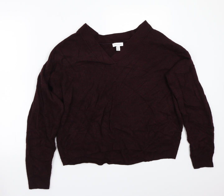 Topshop Womens Purple   Pullover Jumper Size S
