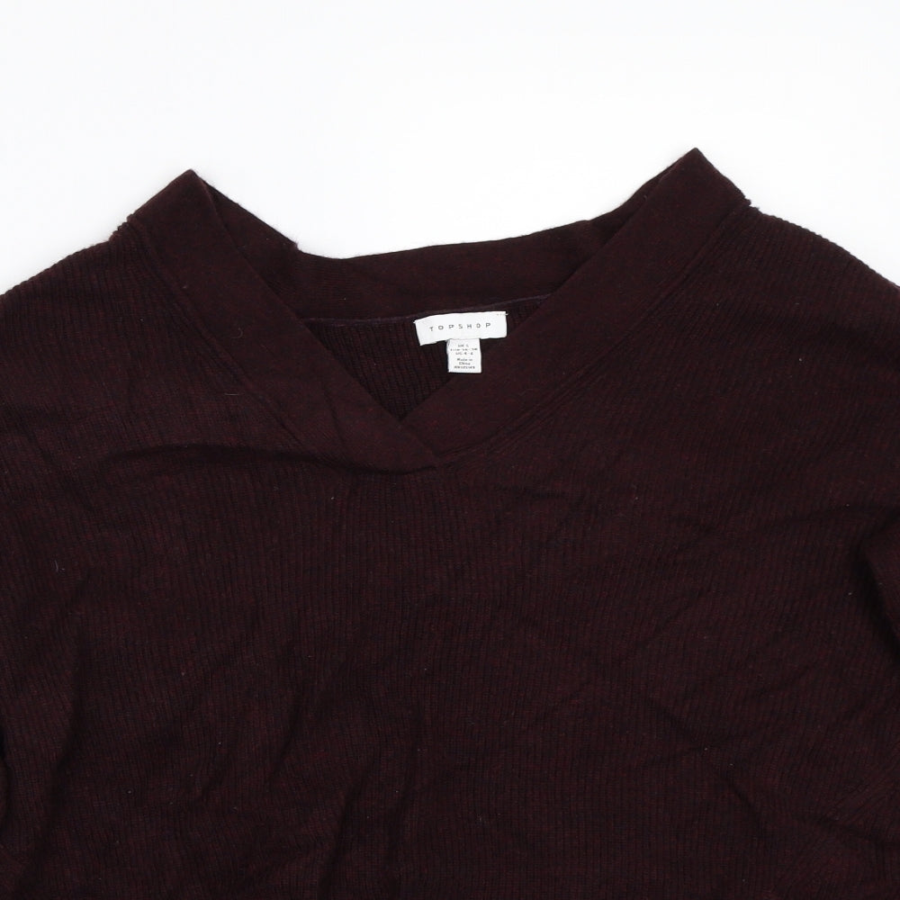 Topshop Womens Purple   Pullover Jumper Size S