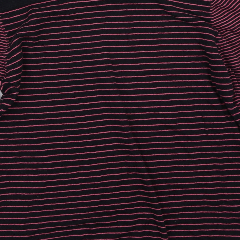 NEXT Womens Black Striped  Pullover Jumper Size 16