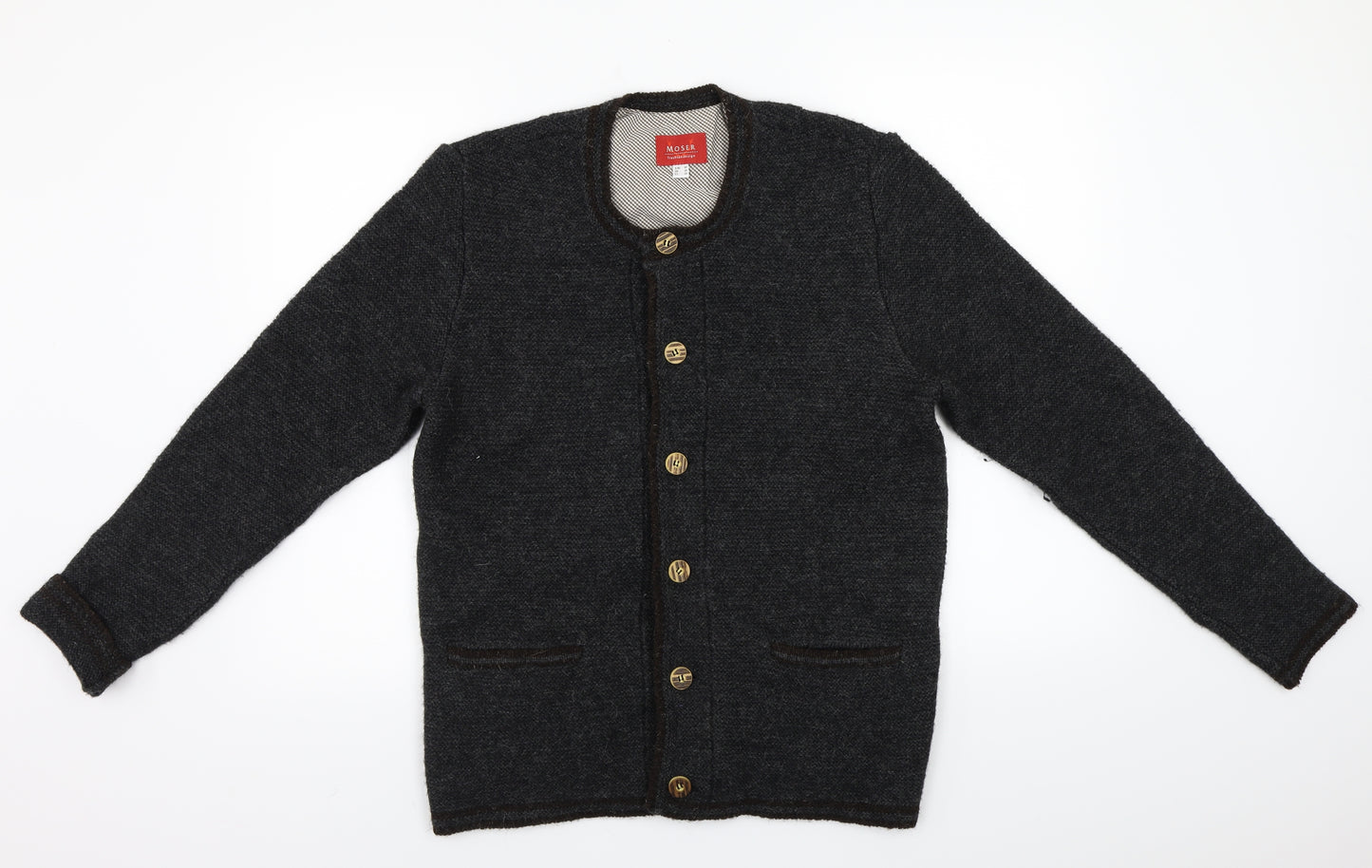 moser Womens Grey   Cardigan Jumper Size 12