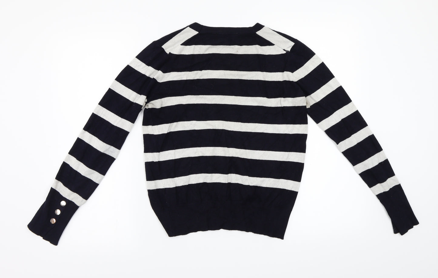 Zara Womens Blue Striped  Pullover Jumper Size M