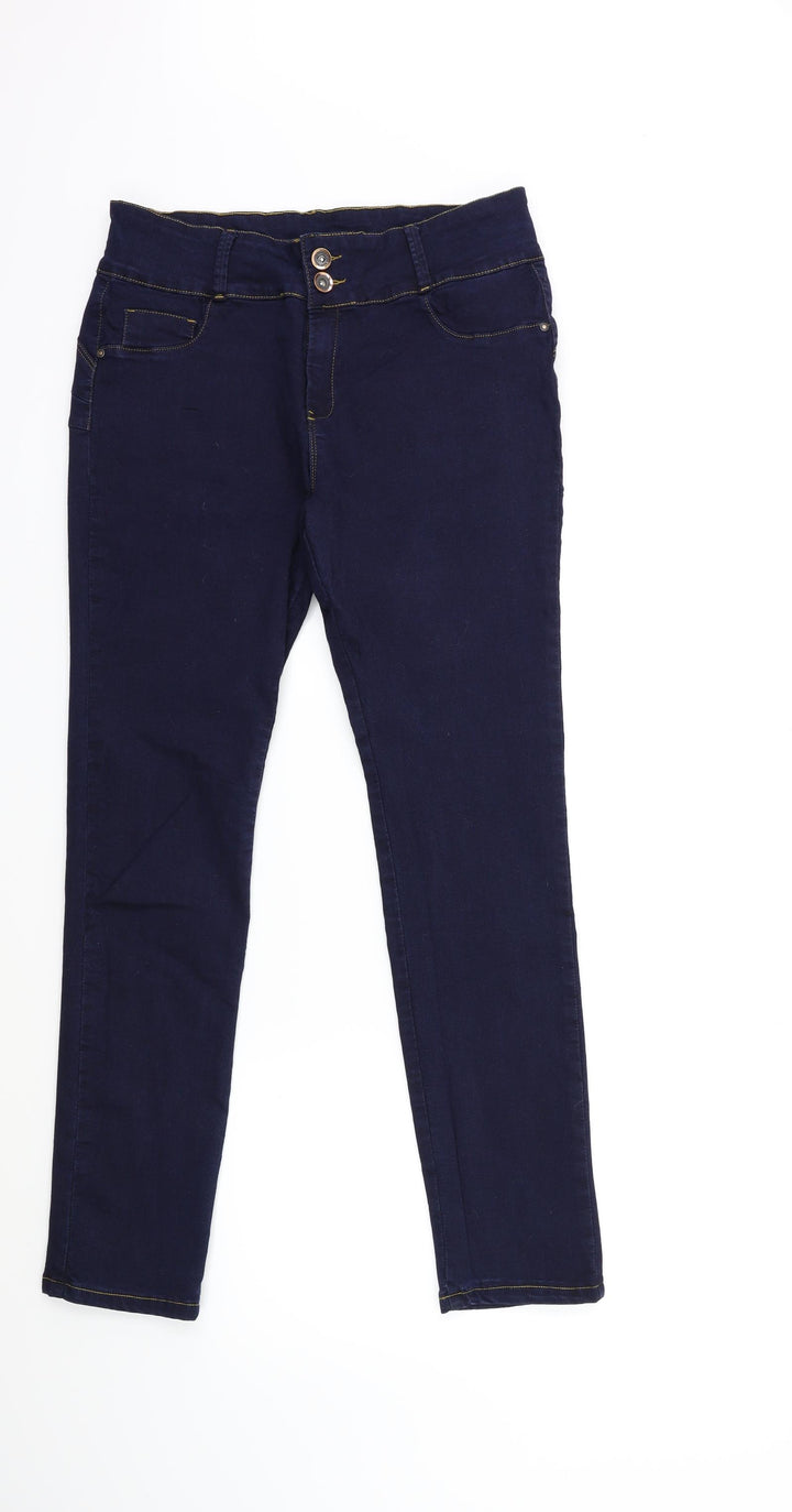 SMART JEANS Womens Blue  Denim Straight Jeans Size 28 in L28 in