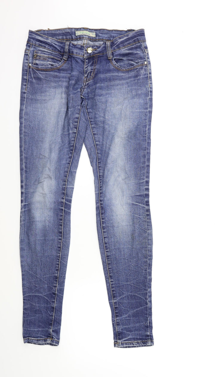 miss curry Womens Blue  Denim Skinny Jeans Size 26 in L30 in