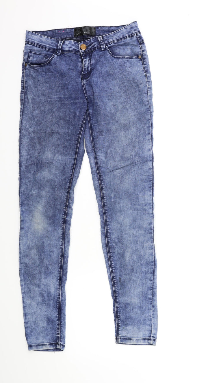 New Look Womens Blue Denim Skinny Jeans Size 8 L30 in