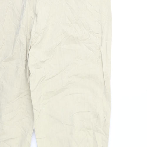 CAROLINE VANITY Womens Beige   Trousers  Size 14 L26 in
