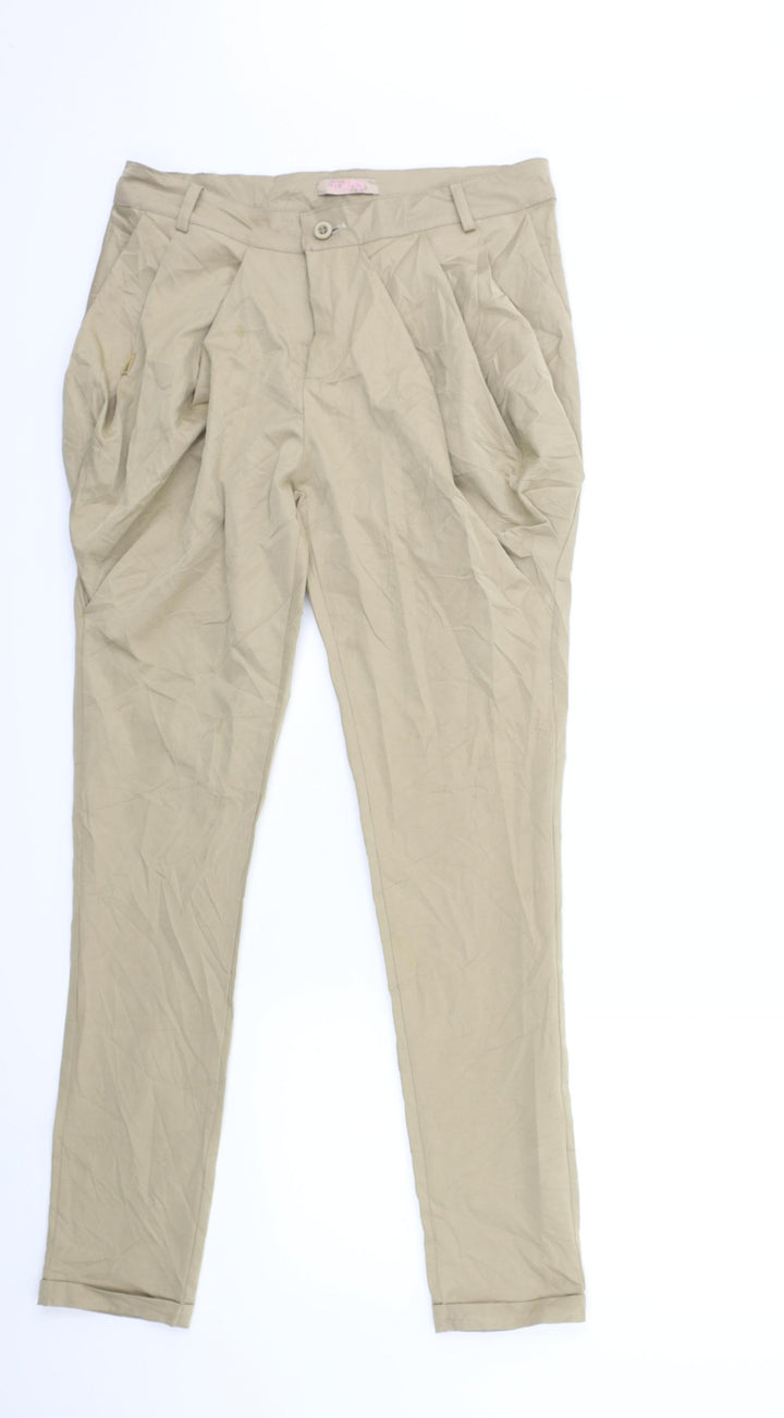 Toxik3 Womens Beige Chino Trousers Size 30 in L29 in