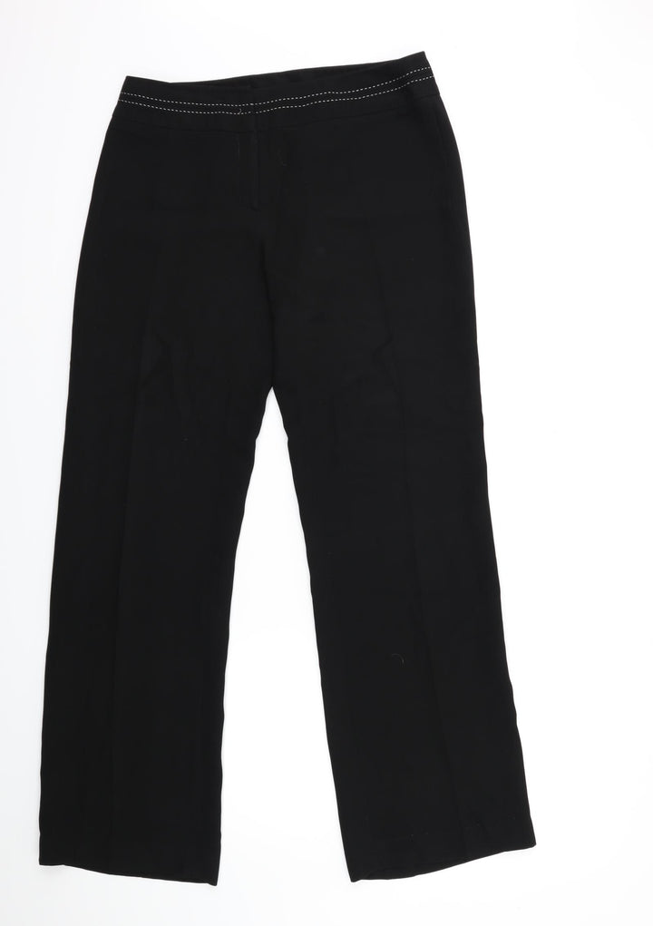 Debenhams Womens Black Trousers Size 12 L30 in