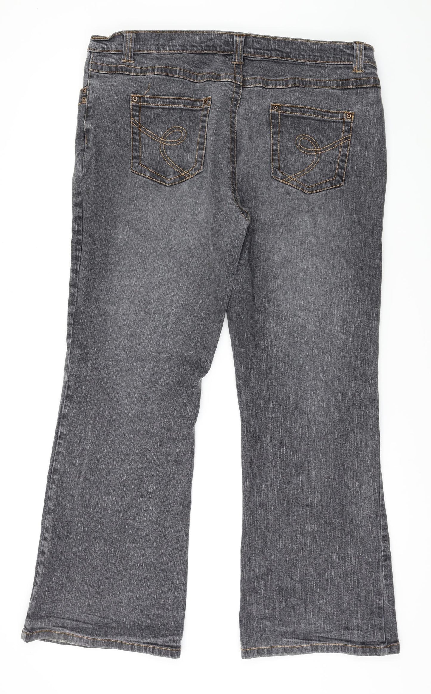 Dorothy Perkins  Womens Grey   Straight Jeans Size 18 L28 in