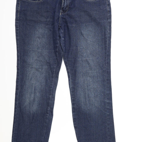 Preworn Womens Blue  Denim Skinny Jeans Size 34 in L28 in