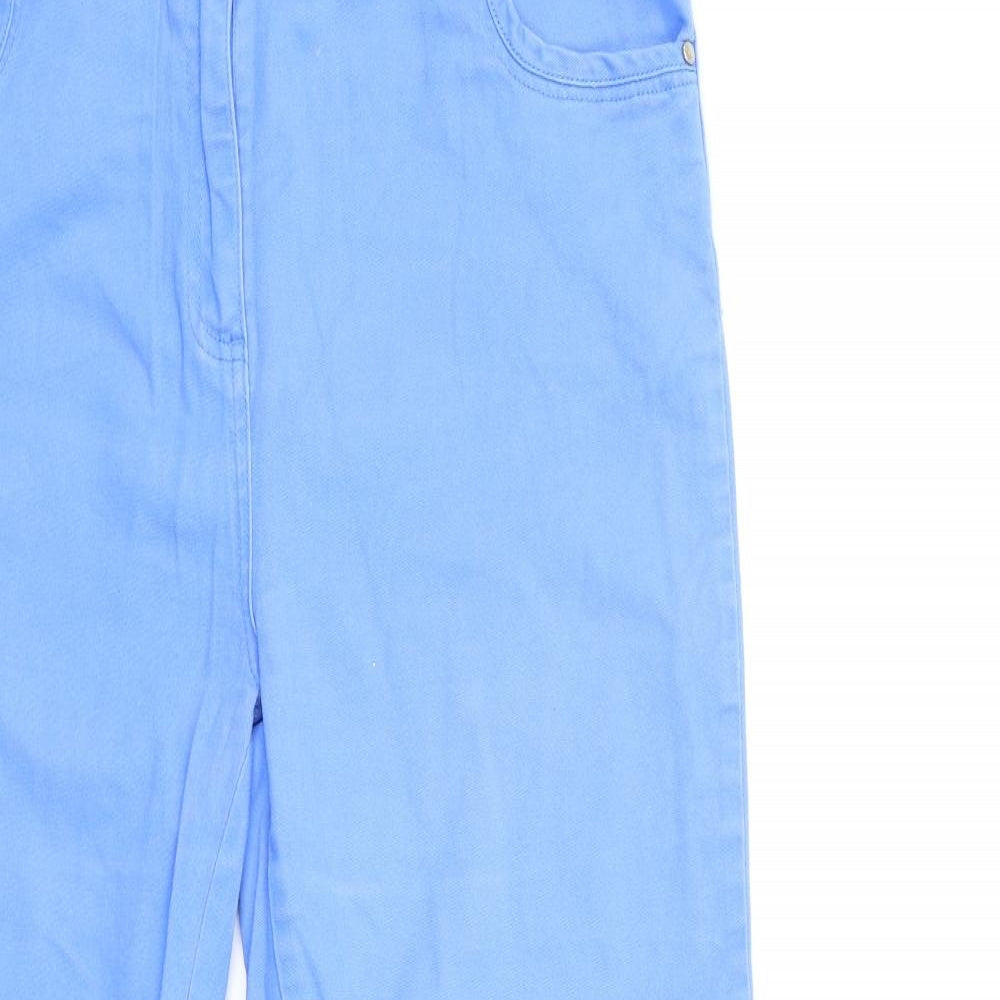 DASH Womens Blue  Denim Straight Jeans Size 16 L29 in