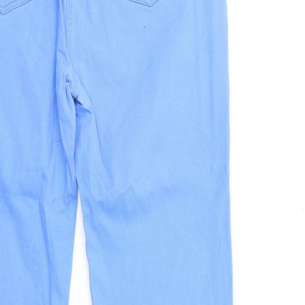 DASH Womens Blue  Denim Straight Jeans Size 16 L29 in
