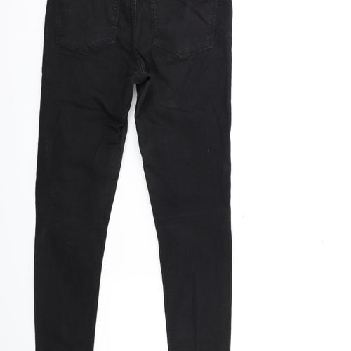 H&M Womens Black  Denim Skinny Jeans Size 12 L28 in