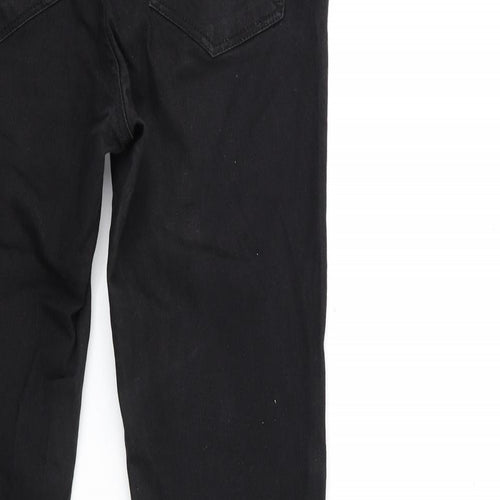 H&M Womens Black  Denim Skinny Jeans Size 12 L28 in