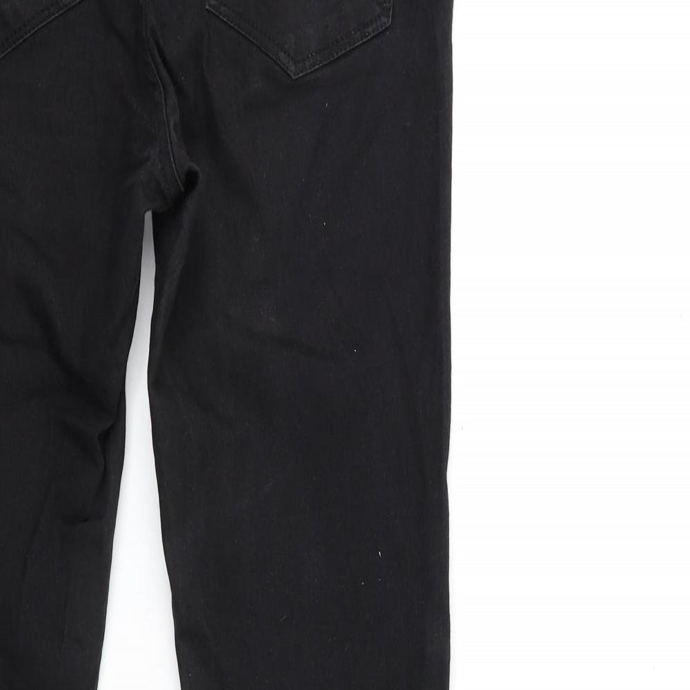 H&M Womens Black  Denim Skinny Jeans Size 12 L28 in