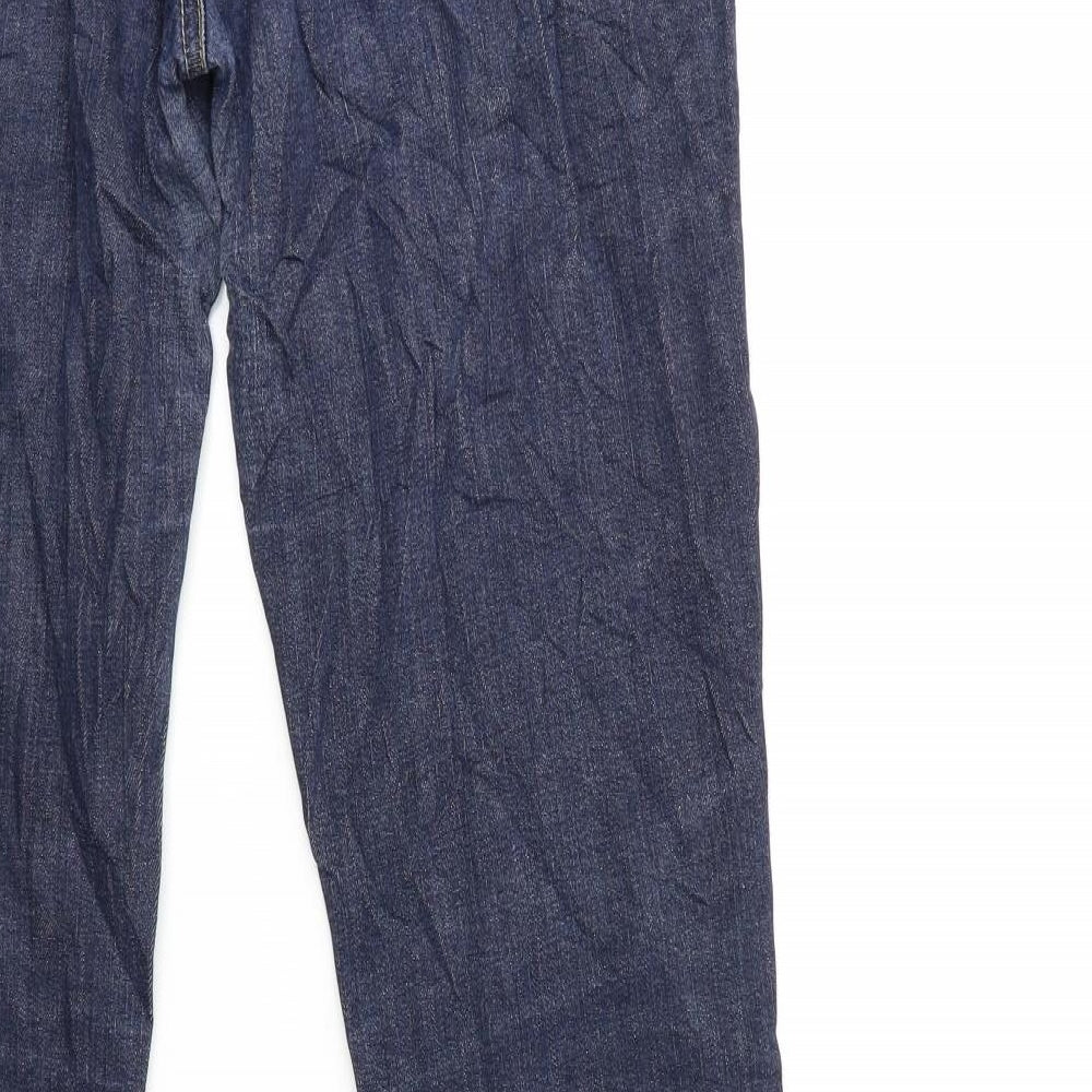 GINA JEANS Womens Blue  Denim Straight Jeans Size 30 in L30 in