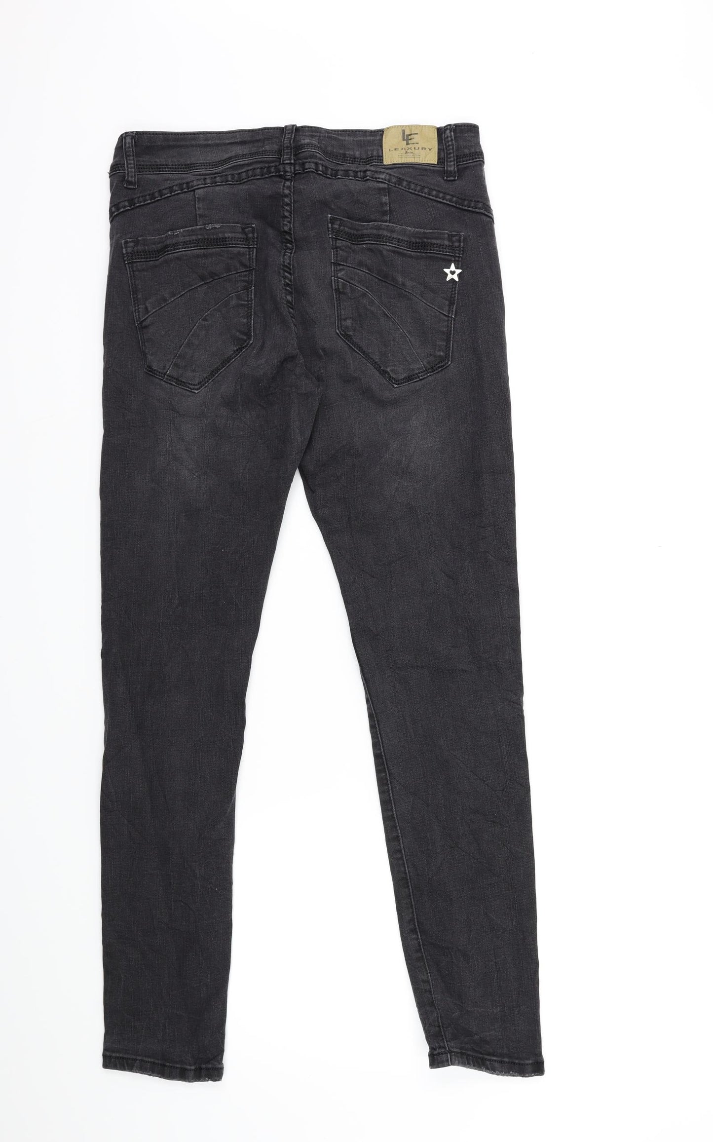 Preworn Mens Black  Denim Skinny Jeans Size S L28 in