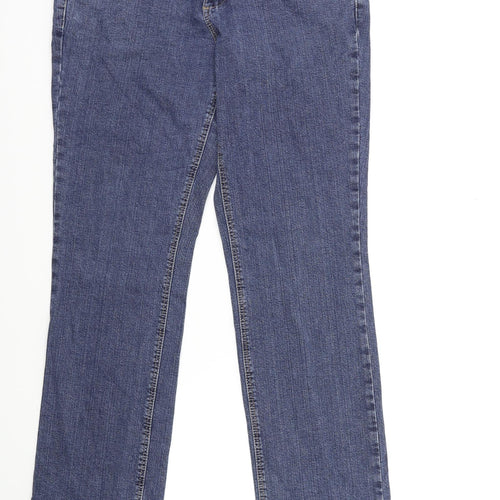 C&A Womens Blue  Denim Flared Jeans Size 14 L30 in