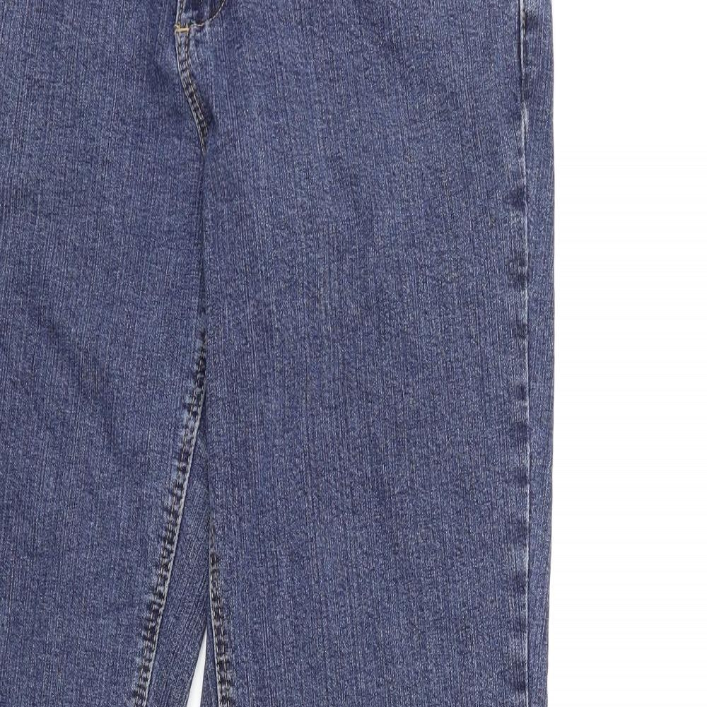 C&A Womens Blue  Denim Flared Jeans Size 14 L30 in