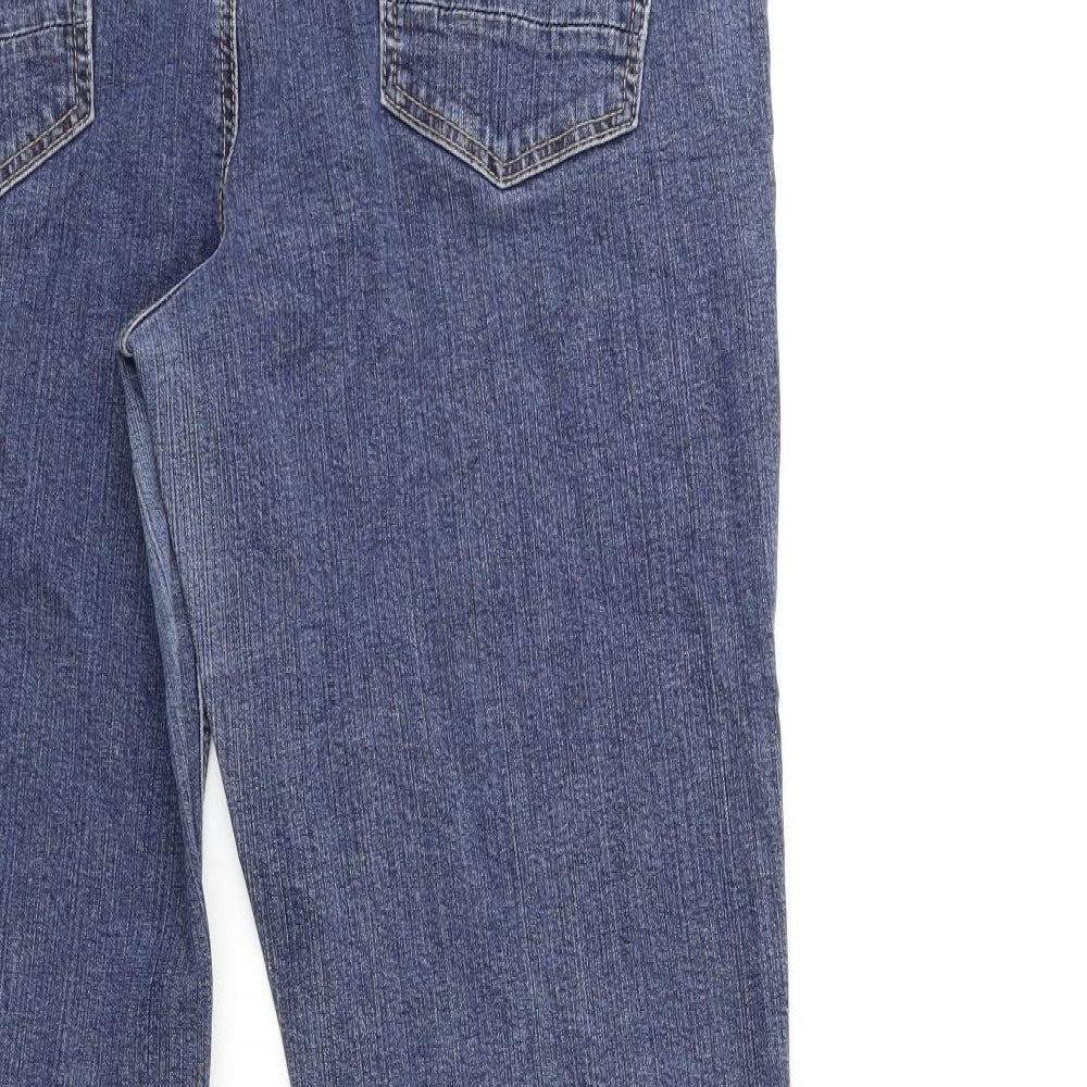 C&A Womens Blue  Denim Flared Jeans Size 14 L30 in