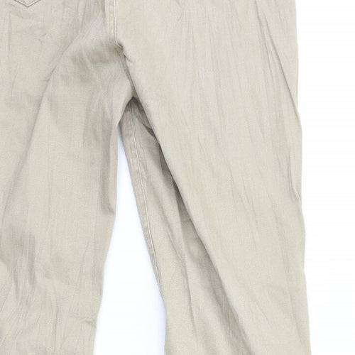 X-Mail Womens Beige  Denim Flared Jeans Size 16 L29 in