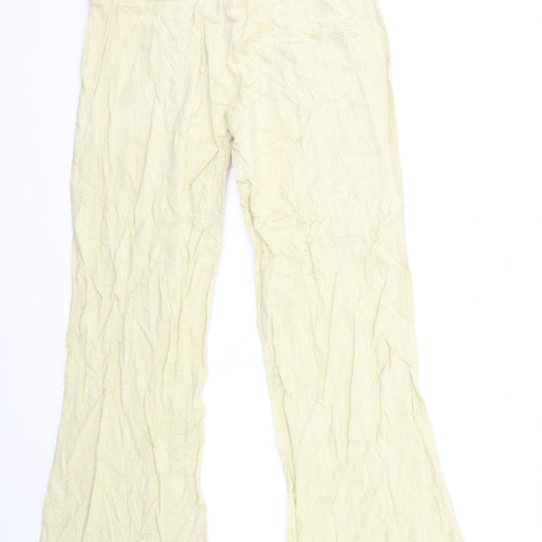 Villa Womens Beige Striped  Trousers  Size L L31 in
