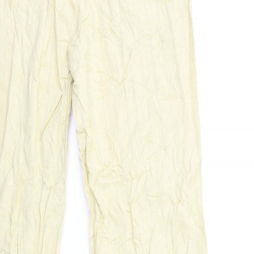 Villa Womens Beige Striped  Trousers  Size L L31 in