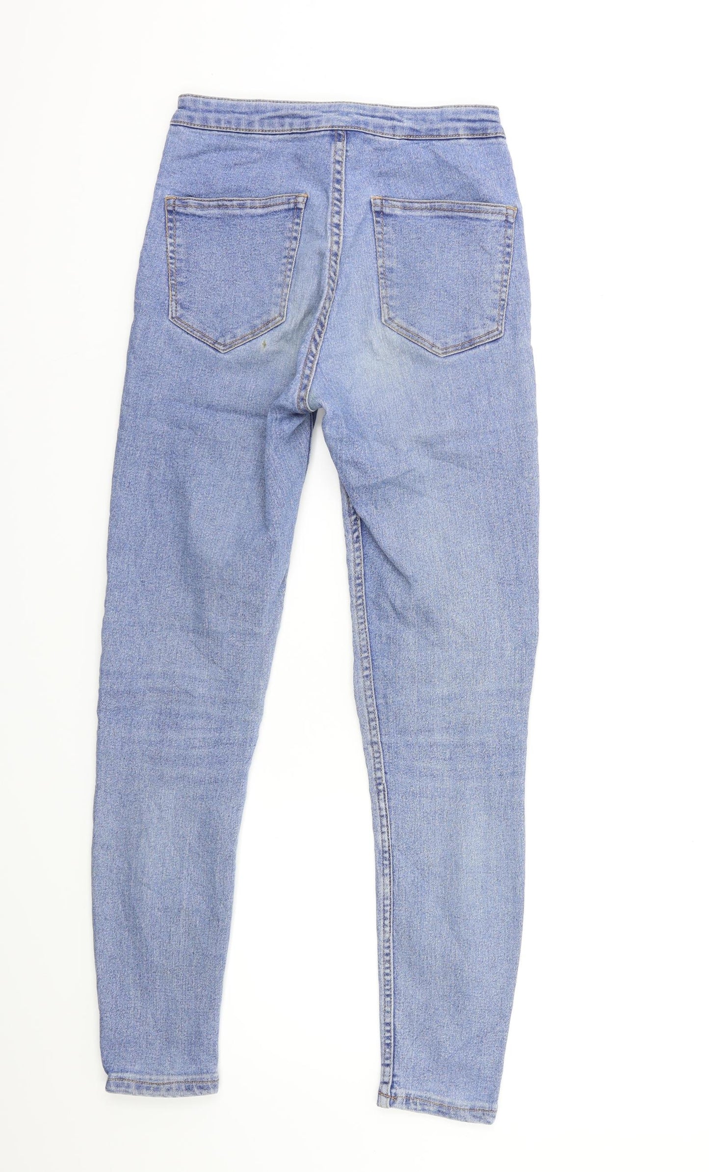 Bershka Womens Blue  Denim Skinny Jeans Size 6 L27 in