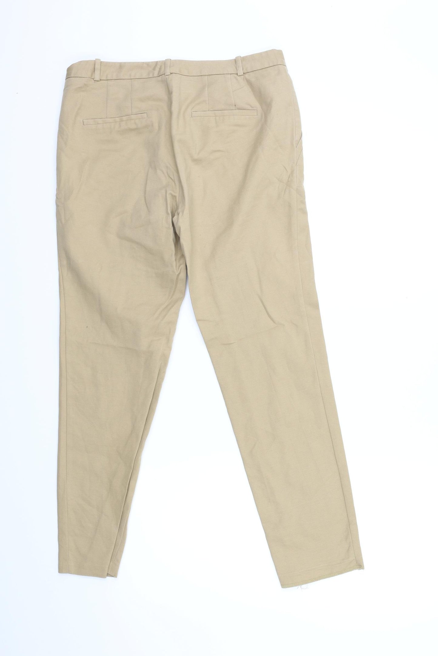 Zara Womens Beige   Trousers  Size 10 L27 in