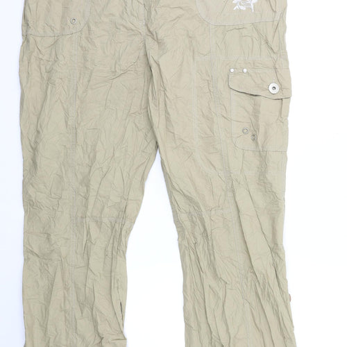 Evita Womens Beige   Trousers  Size 40 in L31 in
