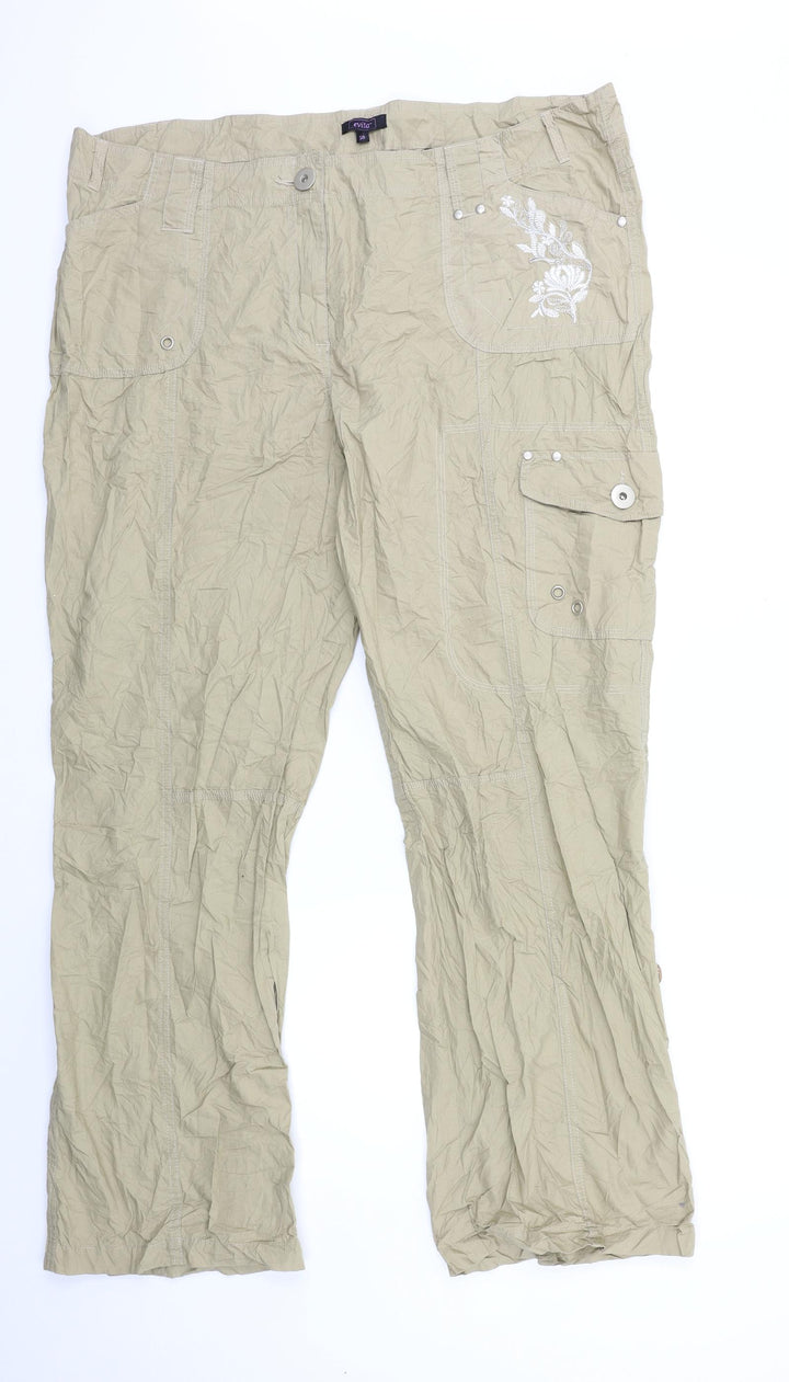 Evita Womens Beige Trousers Size 40 in L31 in