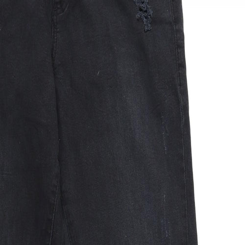 Denim & Co. Womens Black  Denim Skinny Jeans Size 12 L26 in