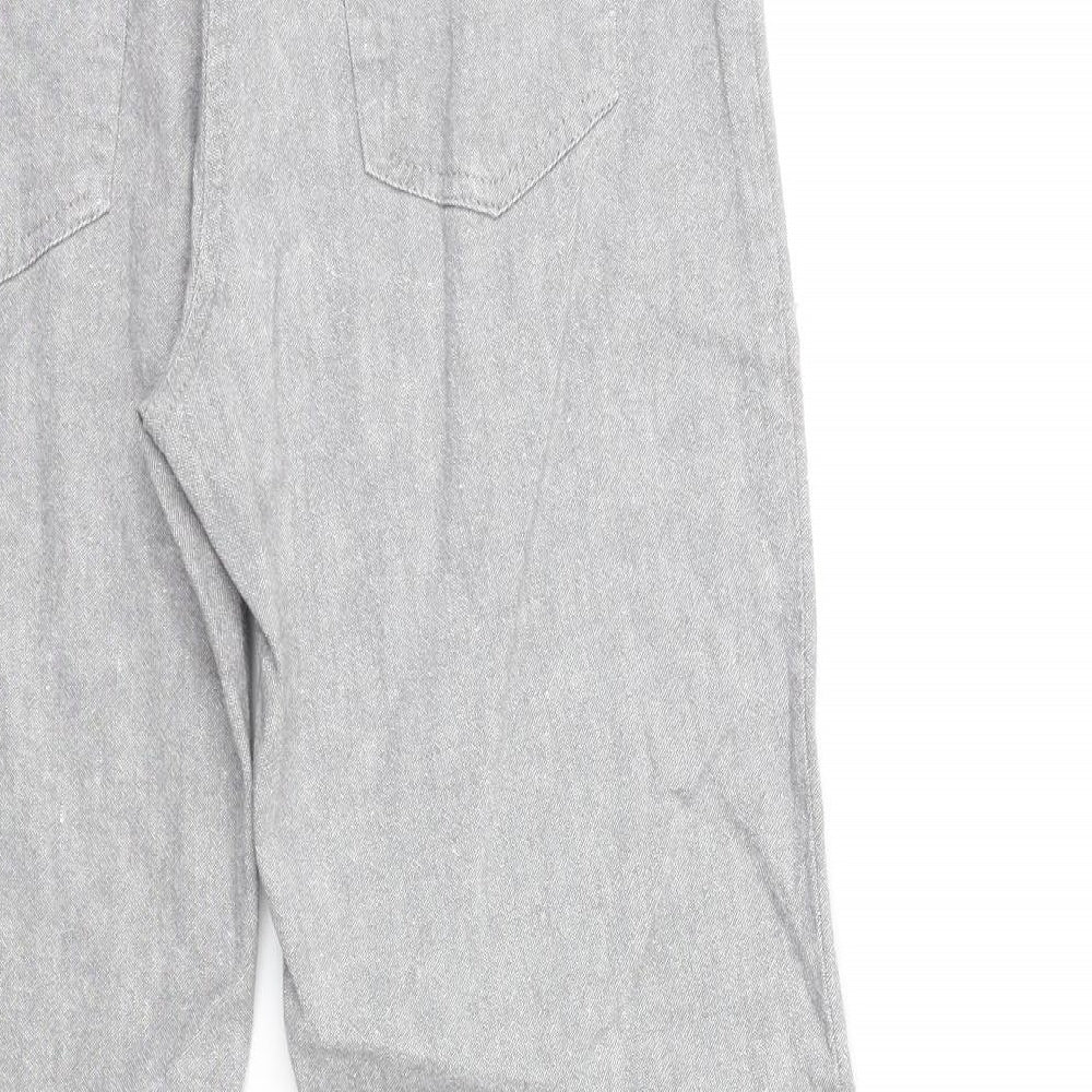 Per Una Womens Grey   Trousers  Size 10 L25 in