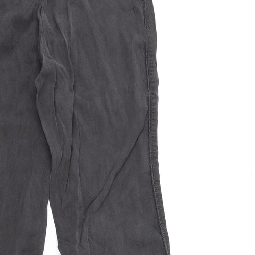 Mango Womens Black   Cargo Trousers Size M L28 in