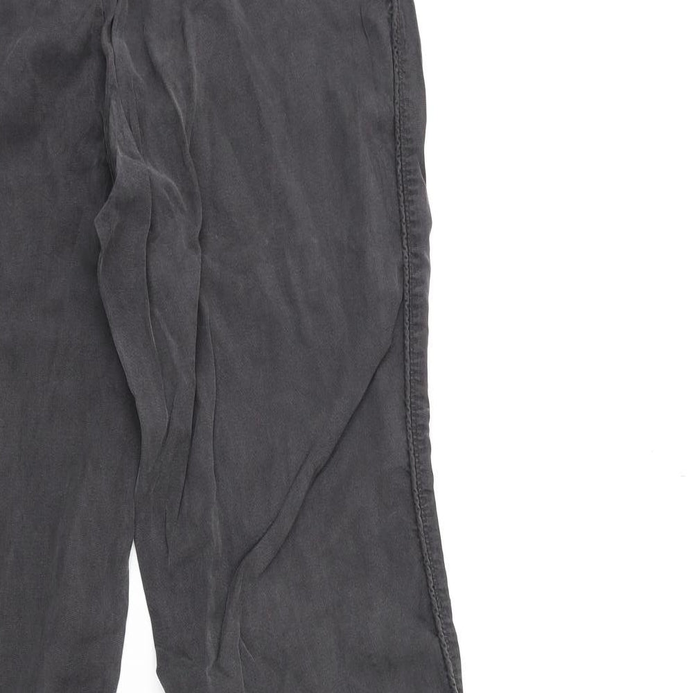 Mango Womens Black   Cargo Trousers Size M L28 in
