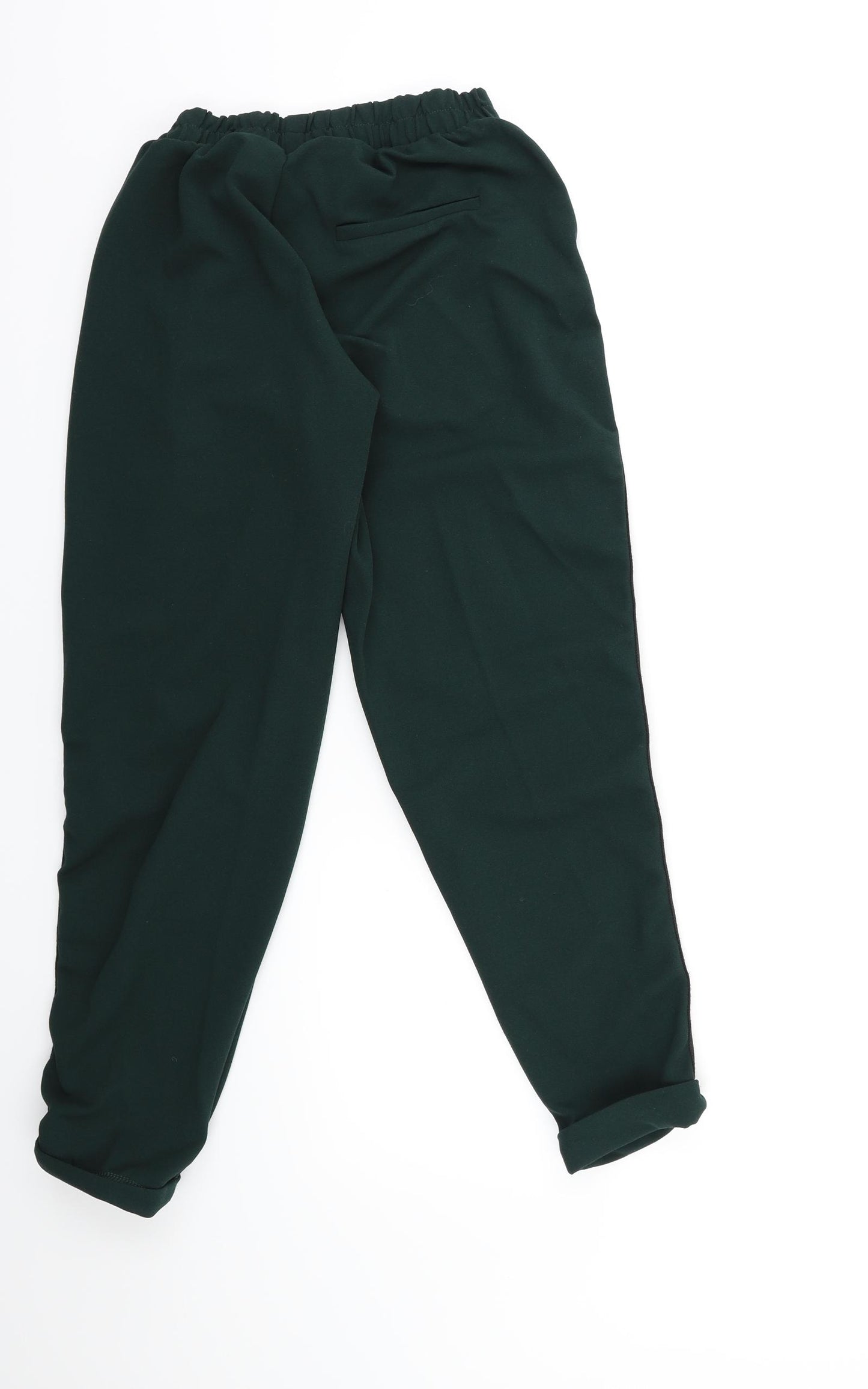 Bershka Womens Green Striped  Trousers  Size M L25 in