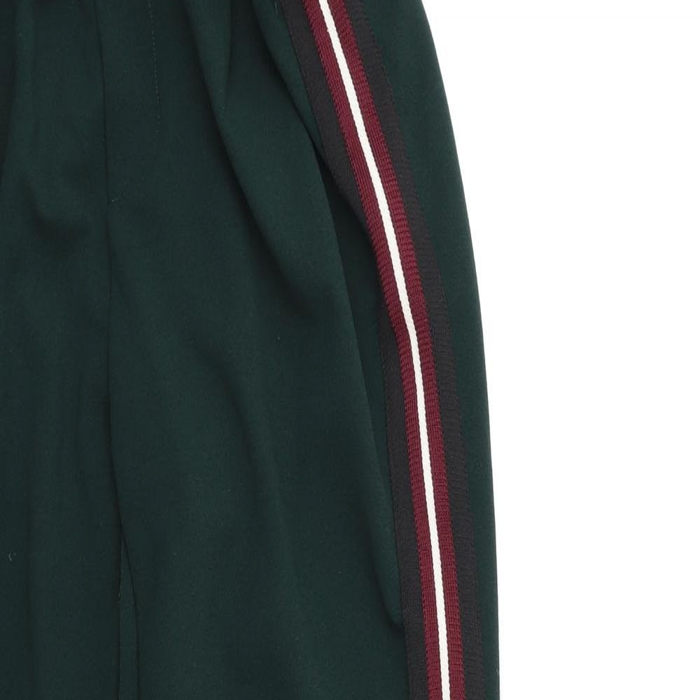 Bershka Womens Green Striped  Trousers  Size M L25 in