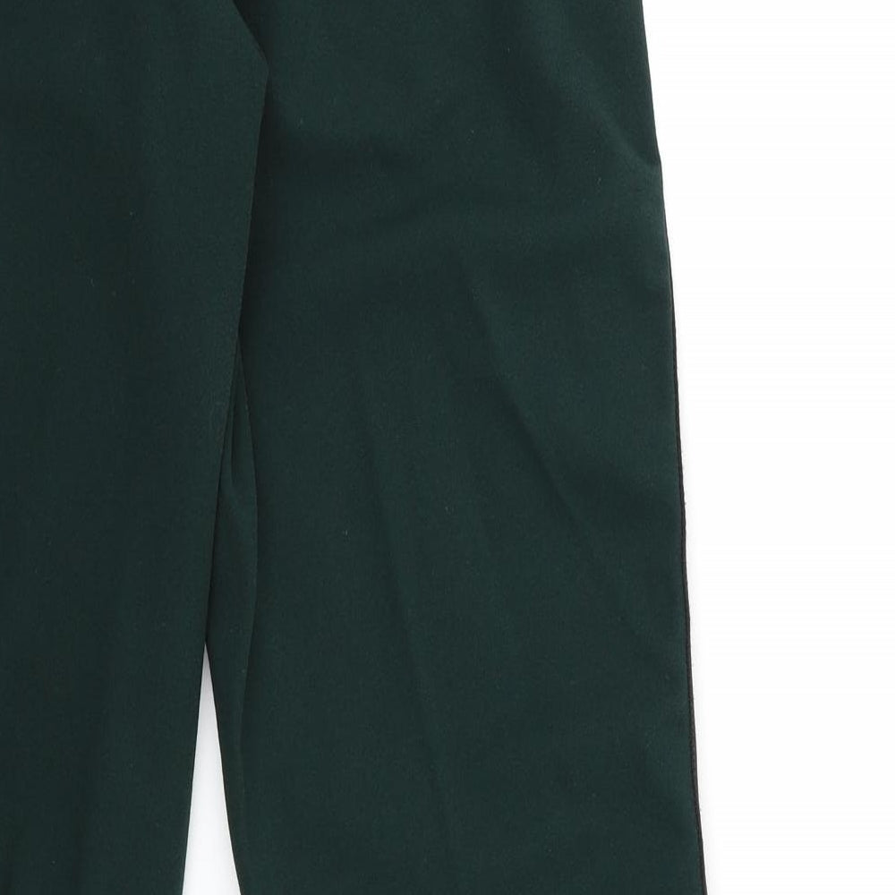Bershka Womens Green Striped  Trousers  Size M L25 in