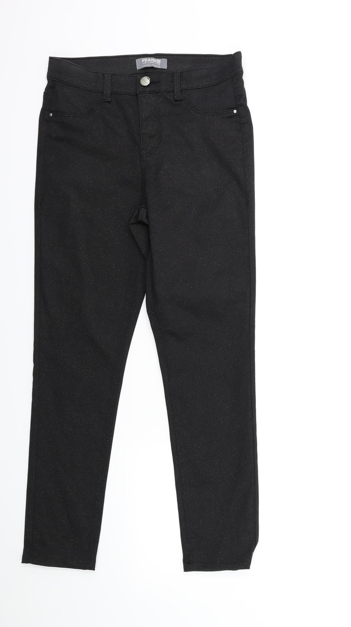 Dorothy Perkins Womens Black  Denim Skinny Jeans Size 12 L29 in