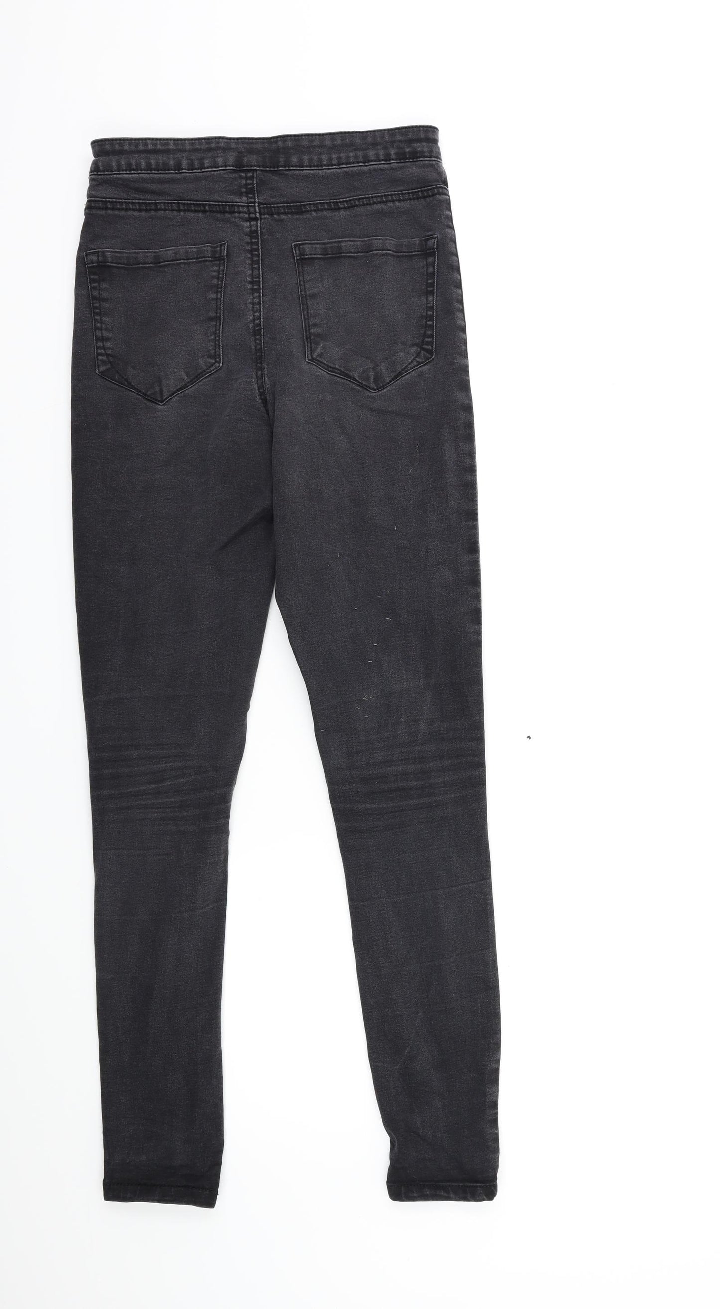 Denim & Co. Womens Black  Denim Skinny Jeans Size 10 L28 in